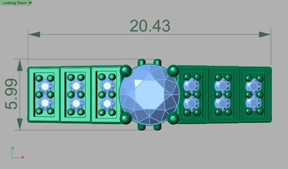 solitaire wedding ring  3D print model_12