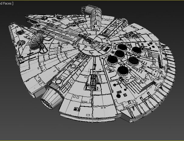 starwar spacecraft 3D model_1