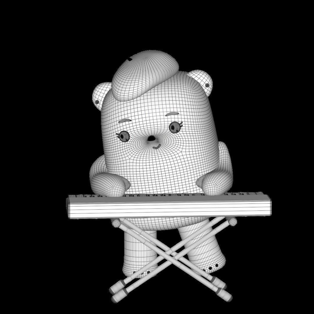 Panda Synth 3D print model_4