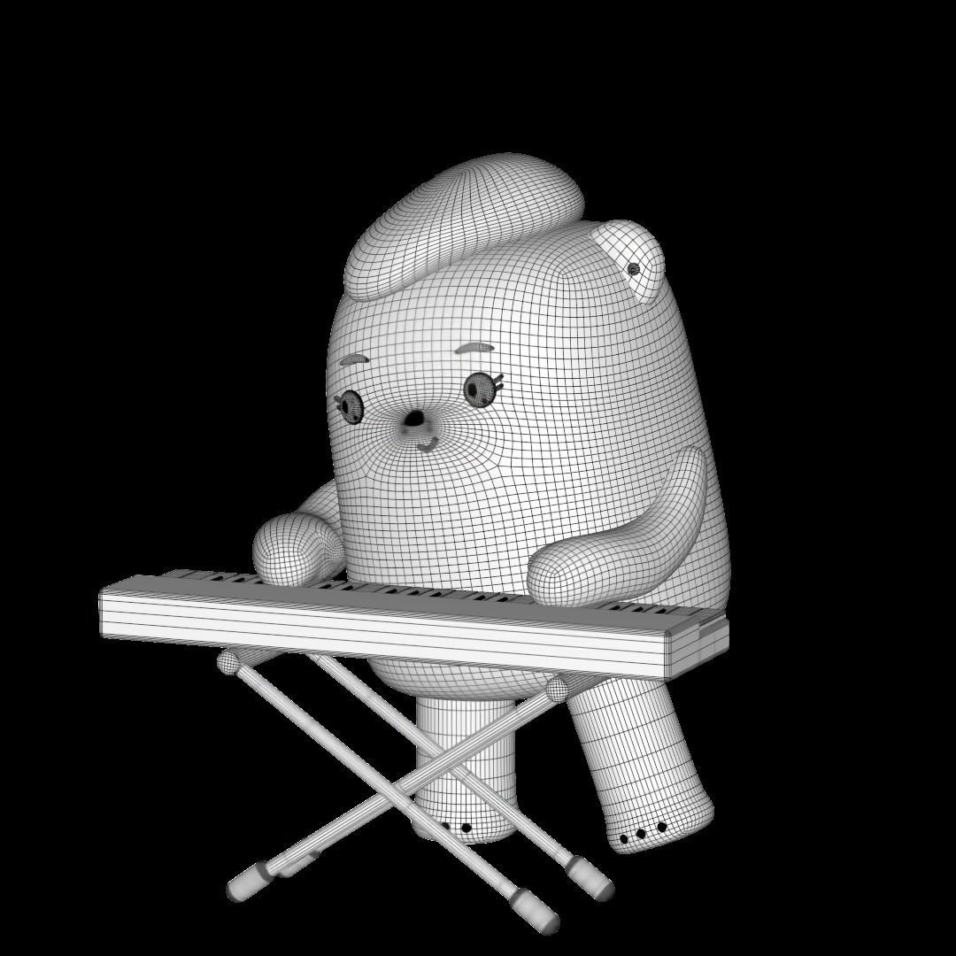 Panda Synth 3D print model_5