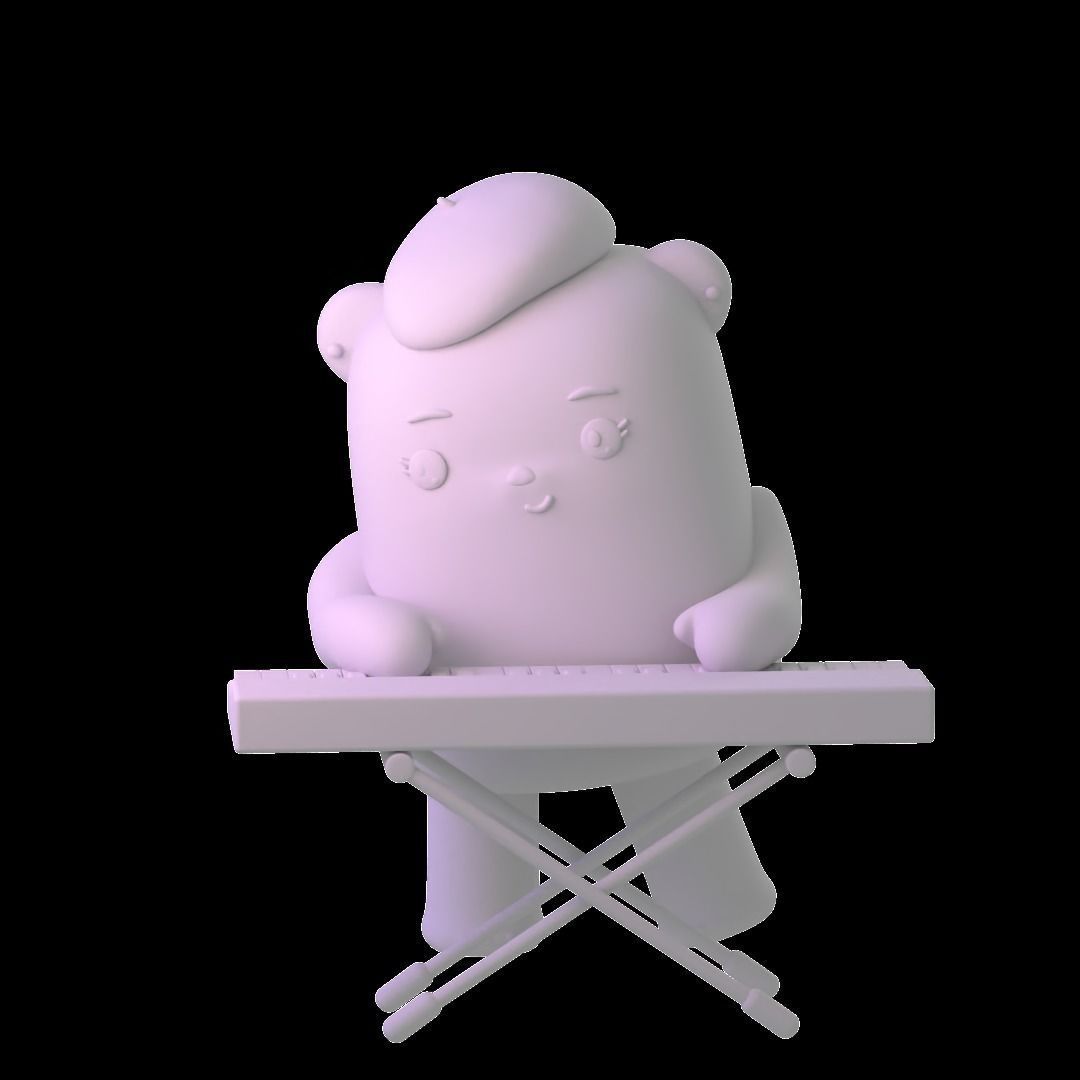 Panda Synth 3D print model_3