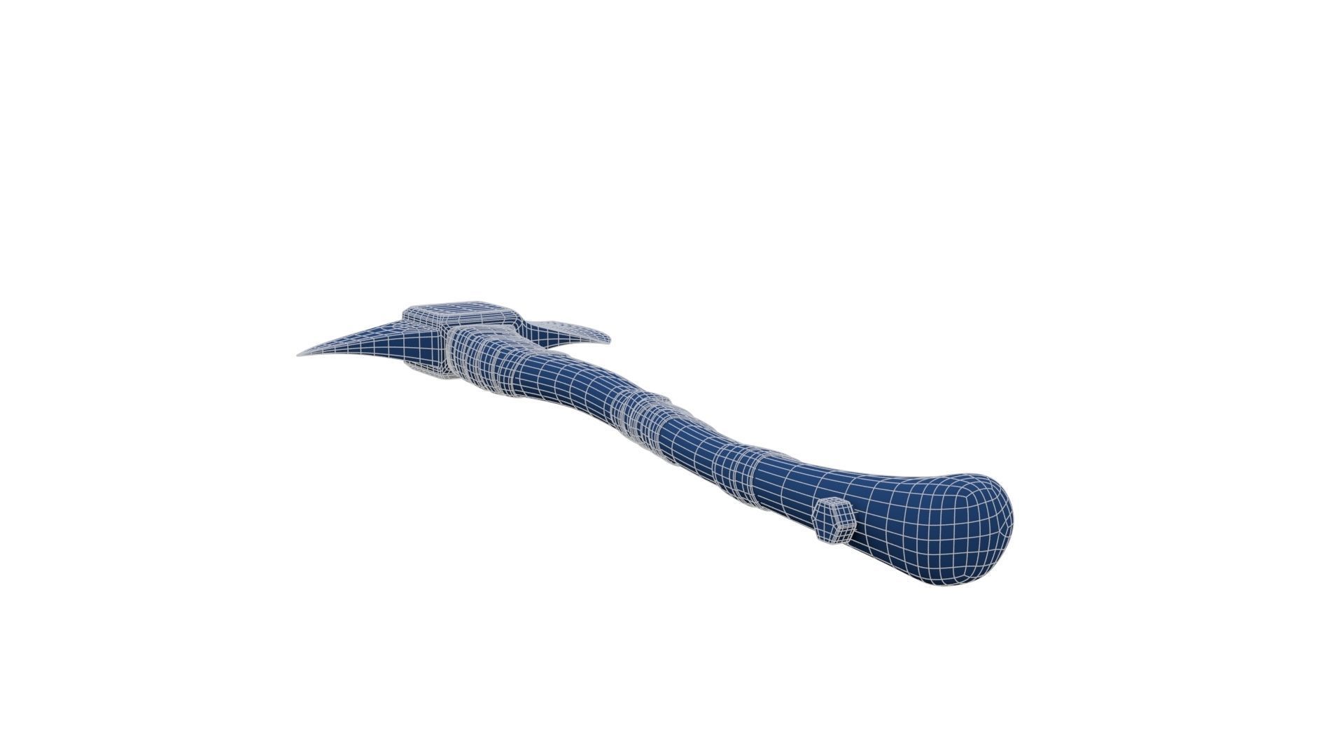 Fire Axe Low-poly 3D model_26