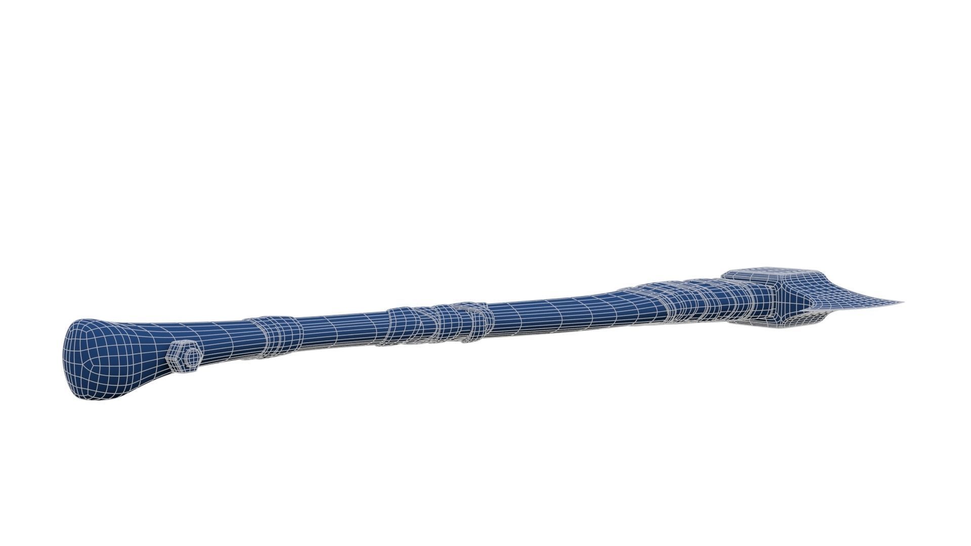 Fire Axe Low-poly 3D model_27