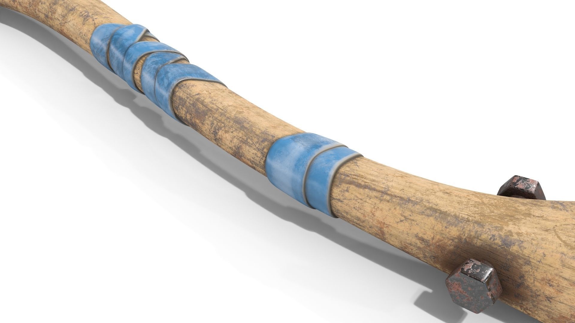 Fire Axe Low-poly 3D model_9