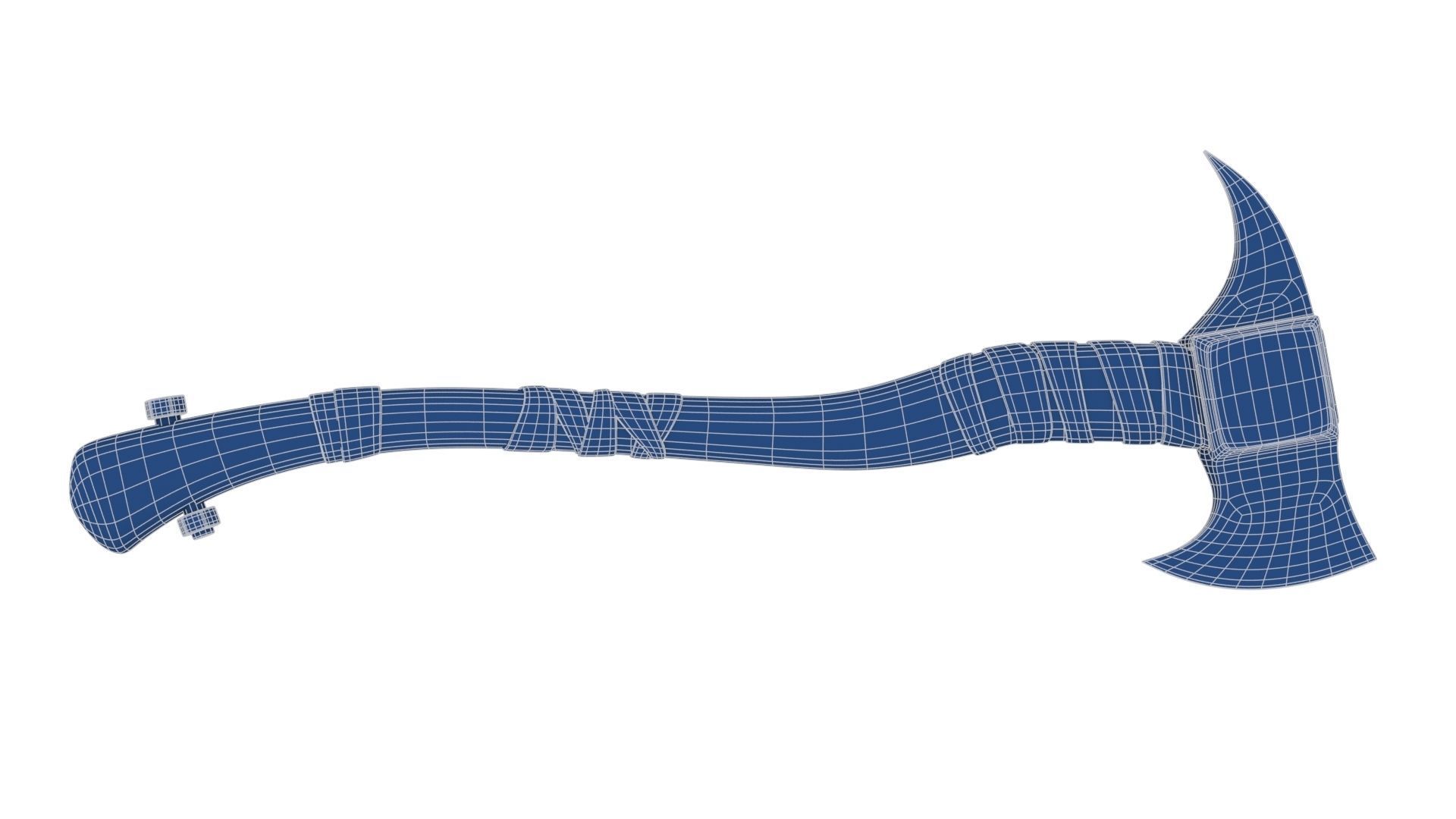 Fire Axe Low-poly 3D model_24