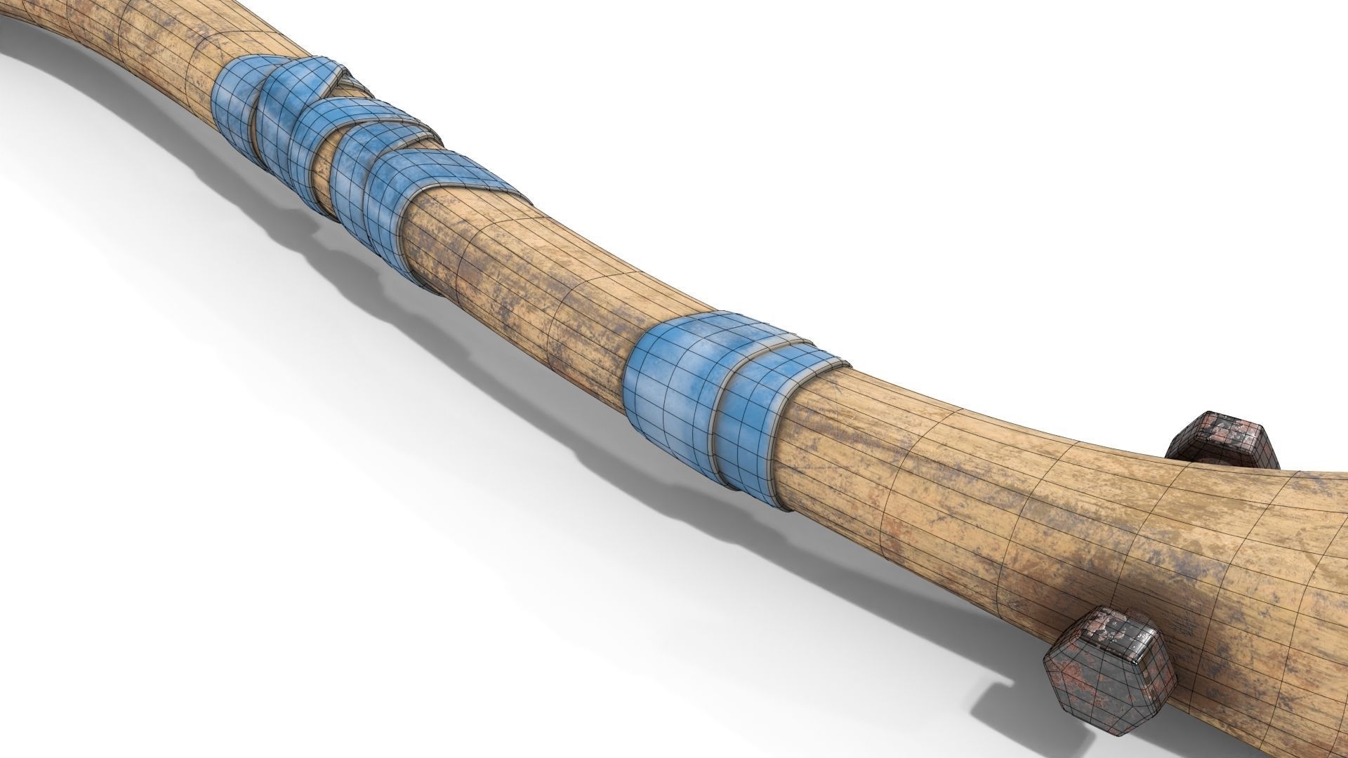 Fire Axe Low-poly 3D model_19