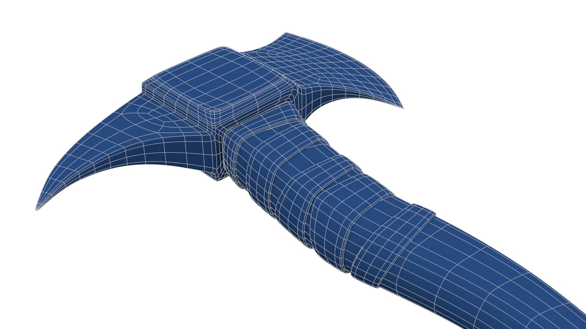 Fire Axe Low-poly 3D model_28