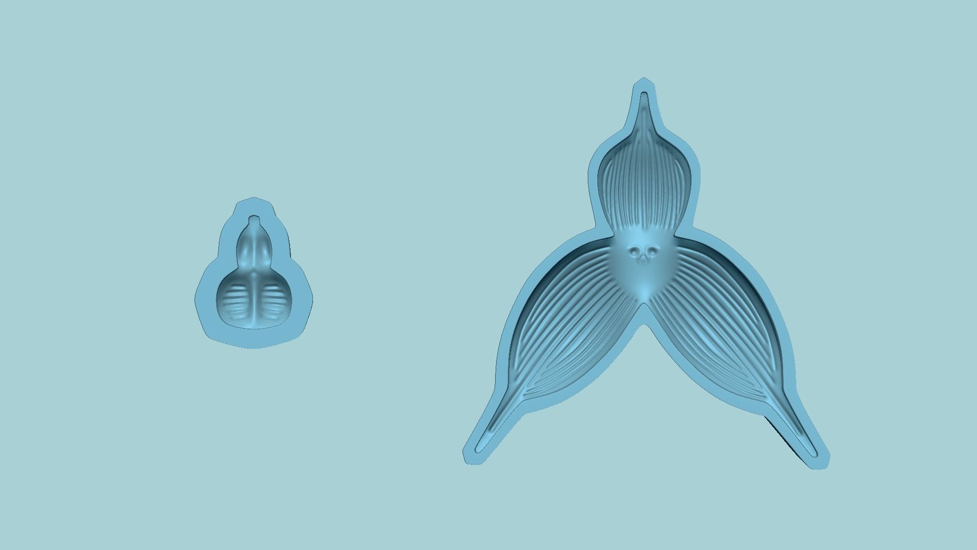 Monkey Orchid Flower - Molding - EVA Foam Craft STL 3D print model_14