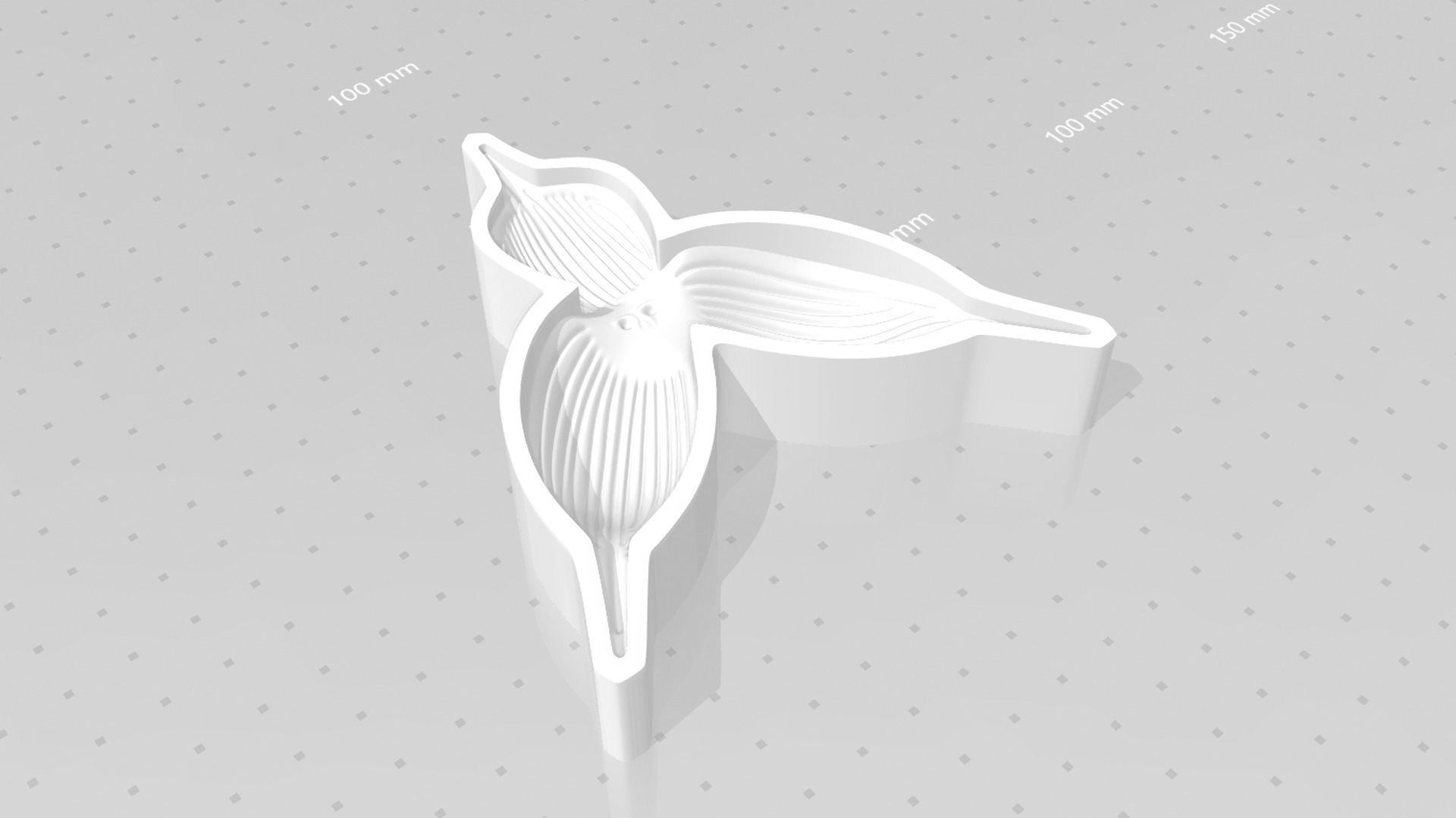 Monkey Orchid Flower - Molding - EVA Foam Craft STL 3D print model_12