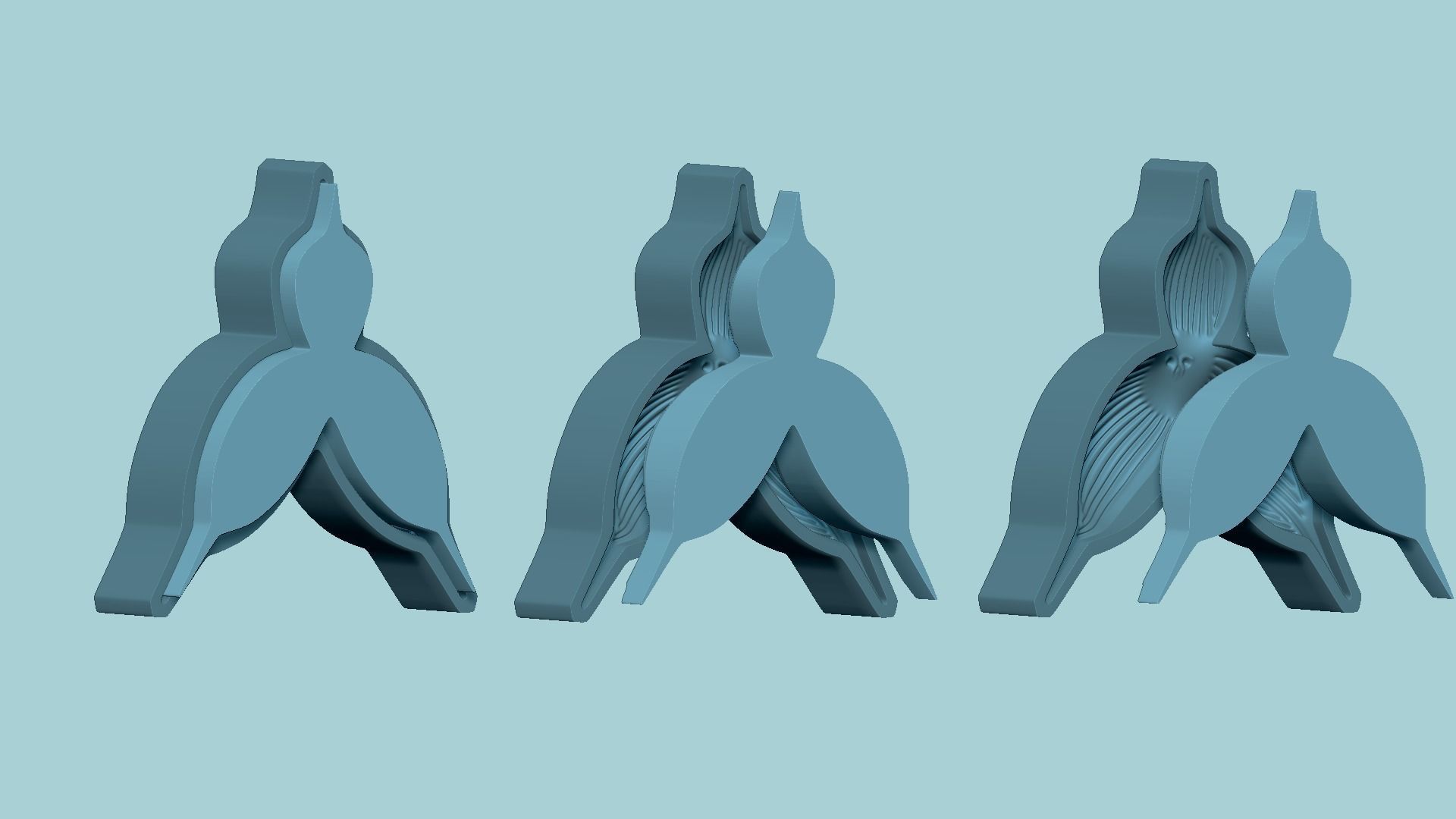 Monkey Orchid Flower - Molding - EVA Foam Craft STL 3D print model_17