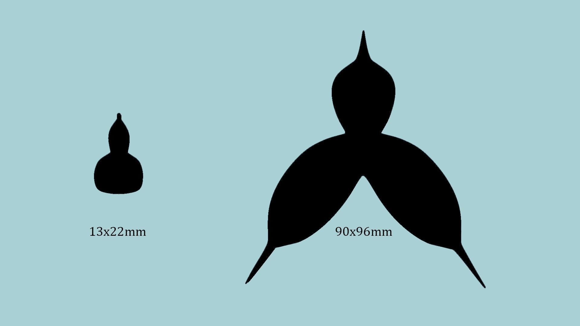 Monkey Orchid Flower - Molding - EVA Foam Craft STL 3D print model_13