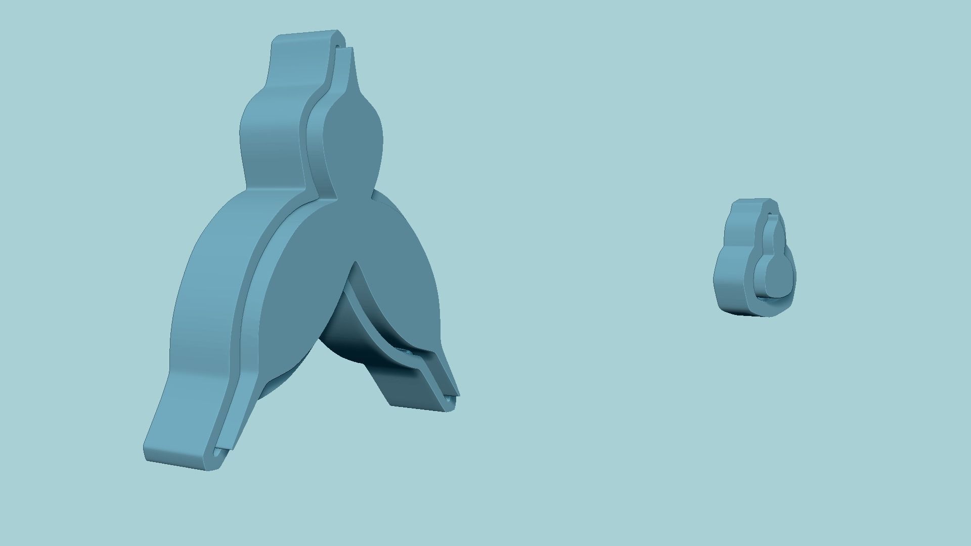 Monkey Orchid Flower - Molding - EVA Foam Craft STL 3D print model_7