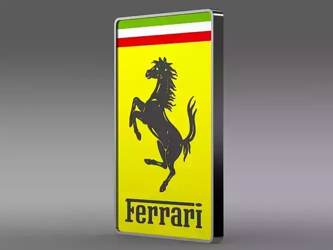 Ferrari front logo 3D model
