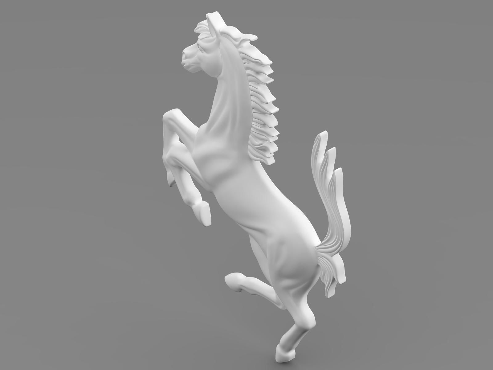 Ferrari horse logo 3D model_5