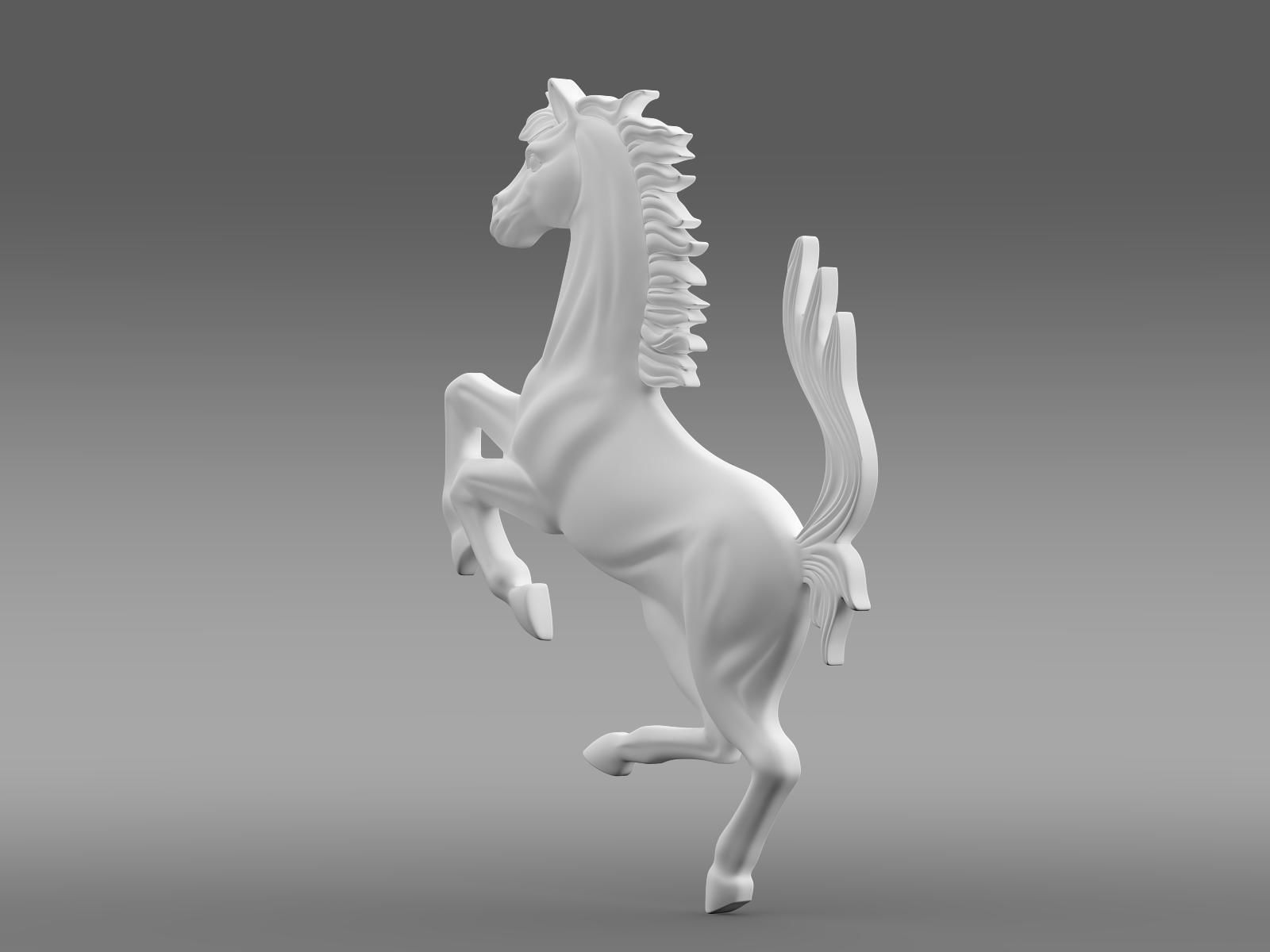 Ferrari horse logo 3D model_4