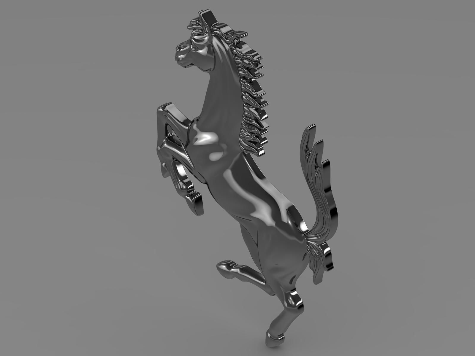 Ferrari horse logo 3D model_11
