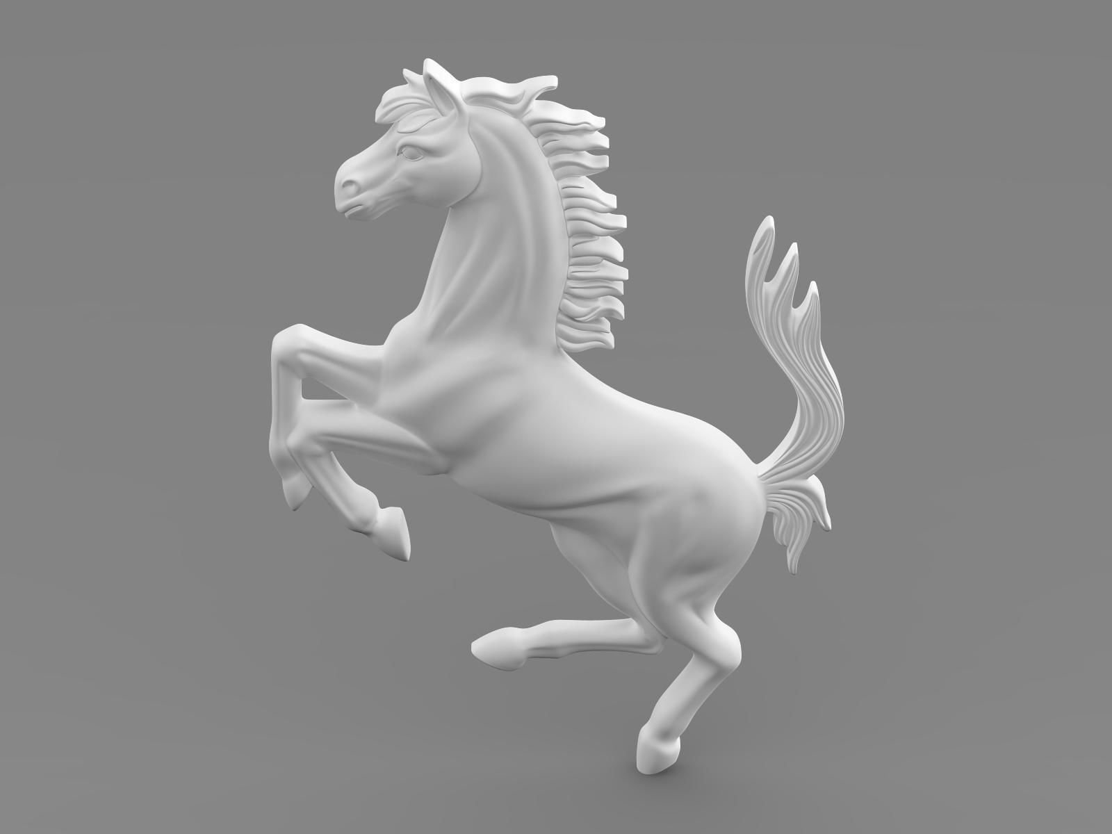 Ferrari horse logo 3D model_6