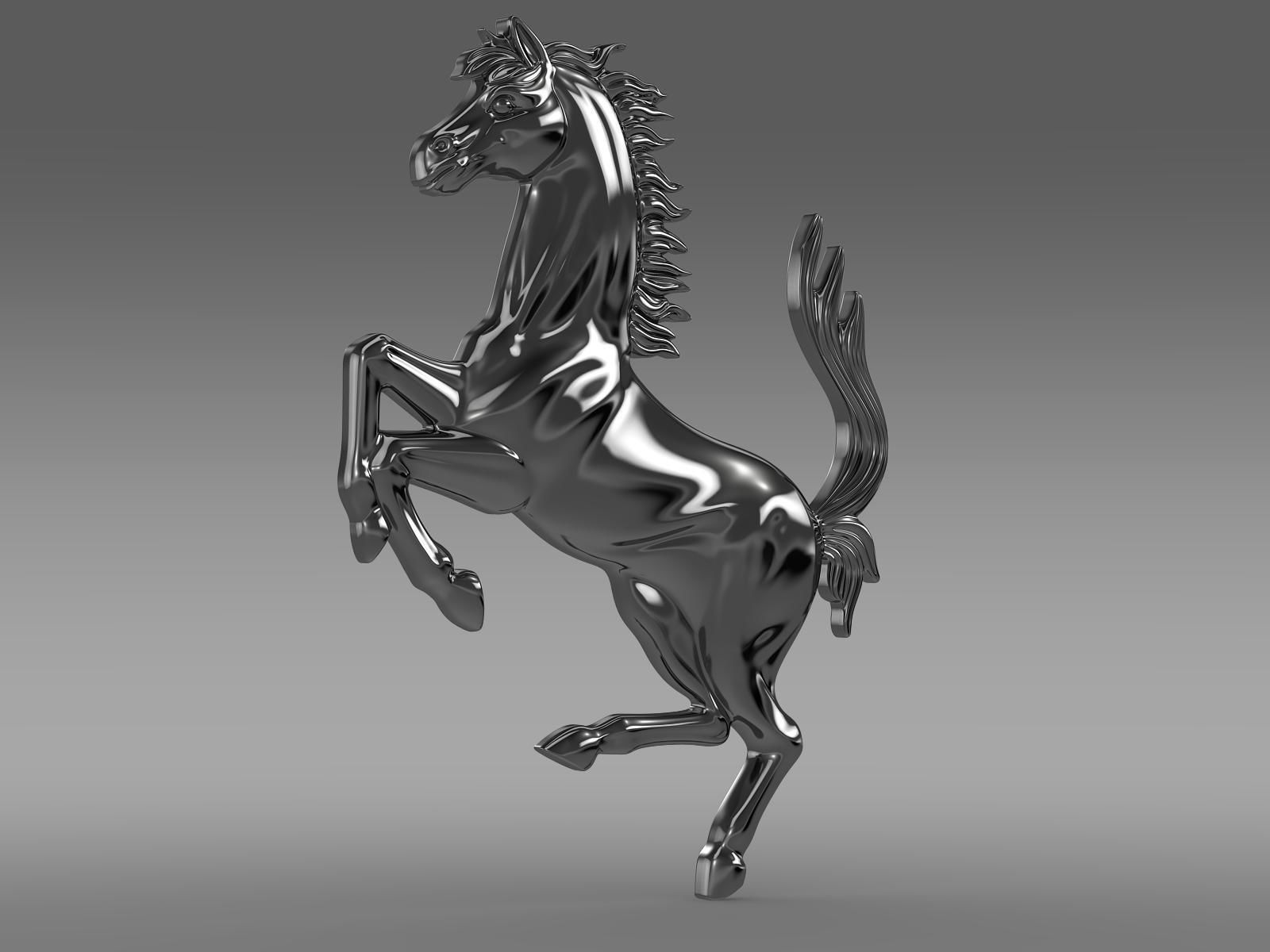 Ferrari horse logo 3D model_10