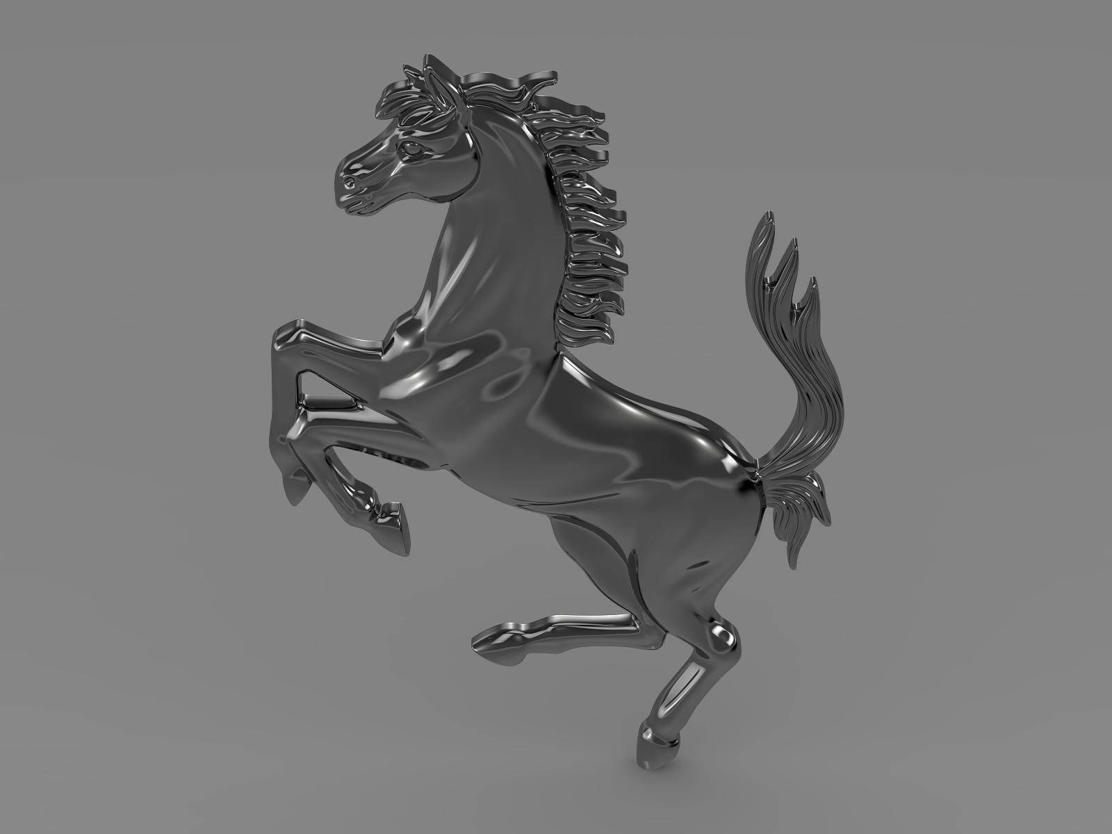 Ferrari horse logo 3D model_12