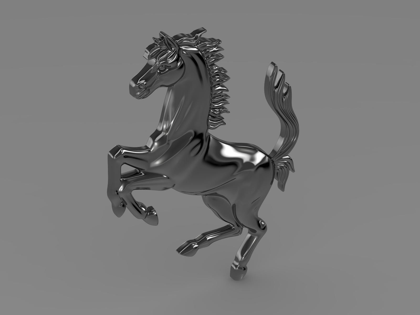 Ferrari horse logo 3D model_13