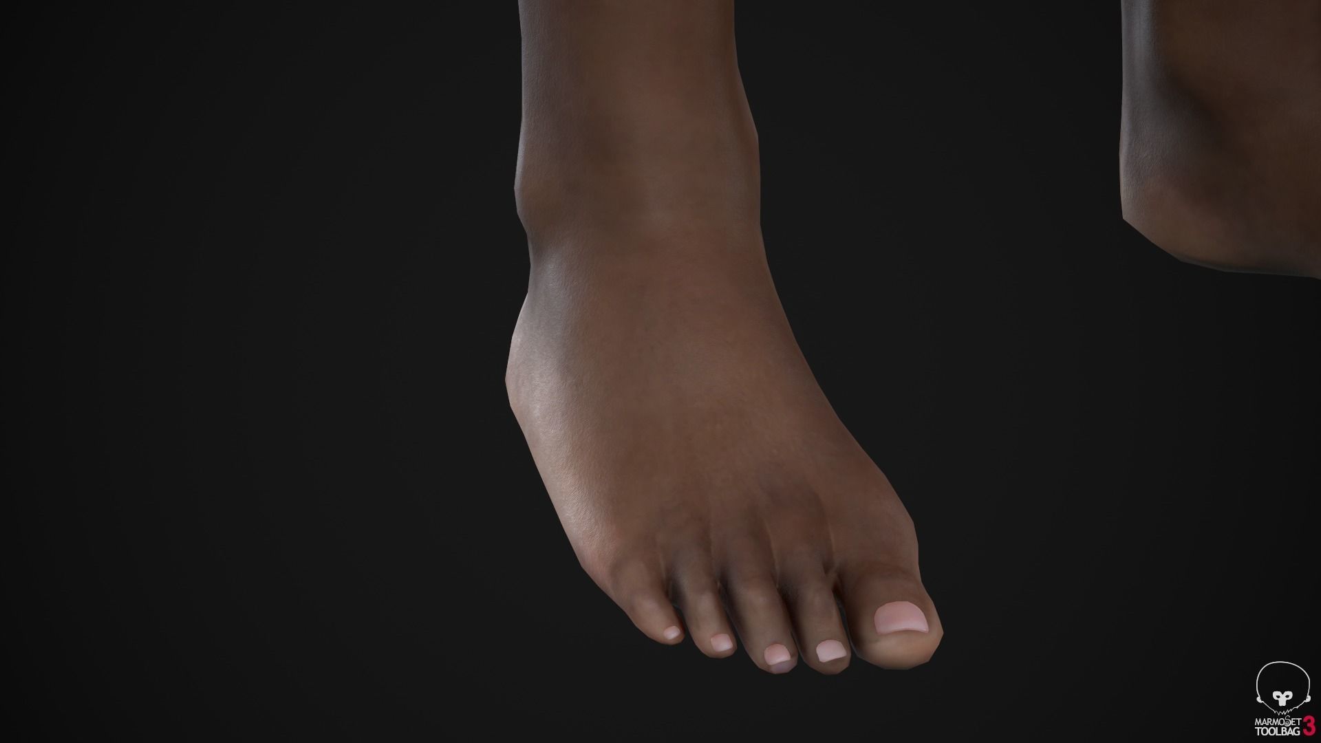 Little black girl Low-poly 3D model_23