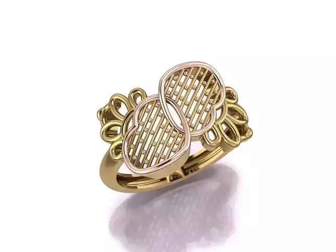 ring 5 gold with infinity design