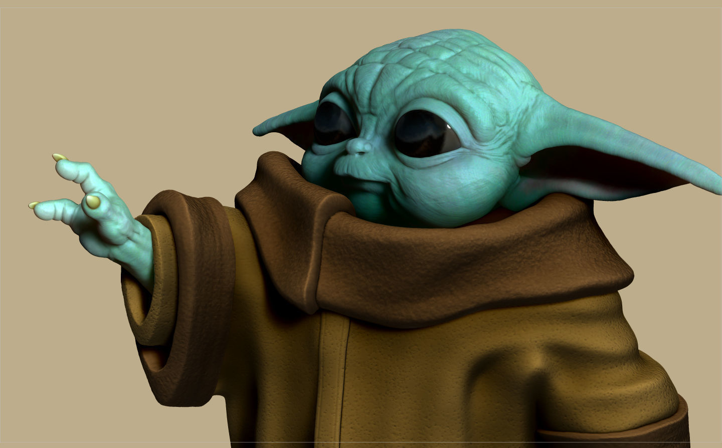 GROGU - BABY YODA - THE MANDALORIAN - EL MANDALORIANO 3D print model_10