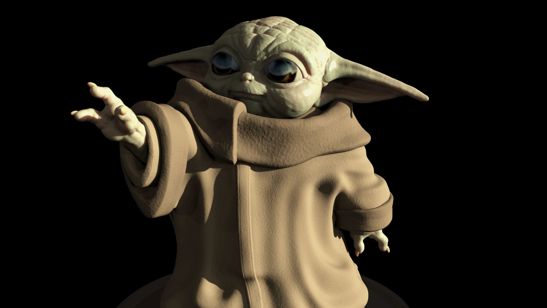 GROGU - BABY YODA - THE MANDALORIAN - EL MANDALORIANO 3D print model_3