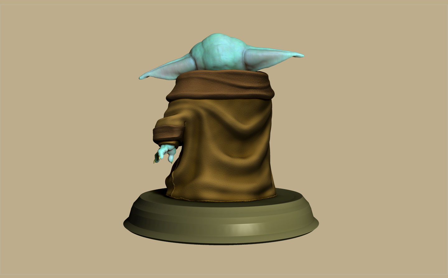 GROGU - BABY YODA - THE MANDALORIAN - EL MANDALORIANO 3D print model_12