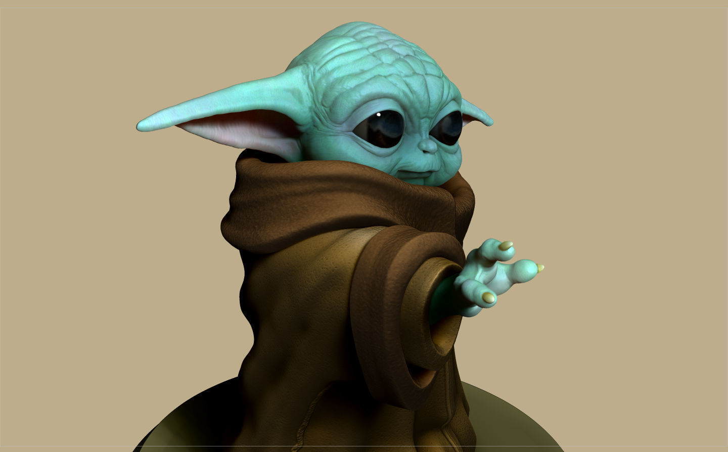 GROGU - BABY YODA - THE MANDALORIAN - EL MANDALORIANO 3D print model_9