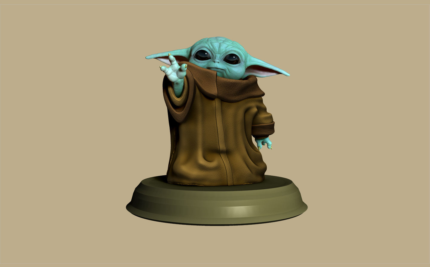 GROGU - BABY YODA - THE MANDALORIAN - EL MANDALORIANO 3D print model_14