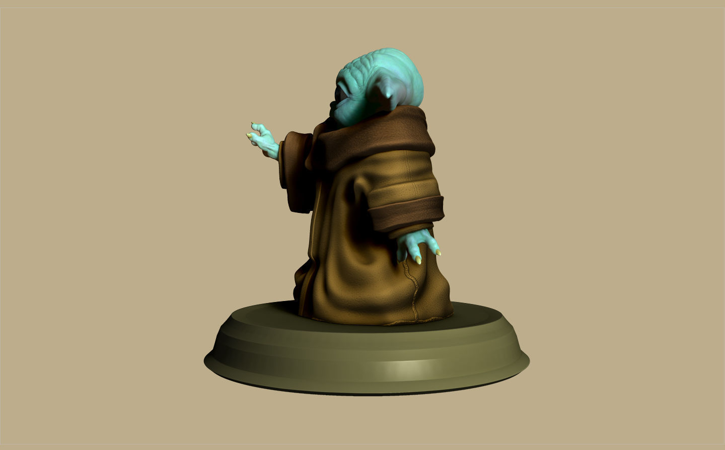 GROGU - BABY YODA - THE MANDALORIAN - EL MANDALORIANO 3D print model_11