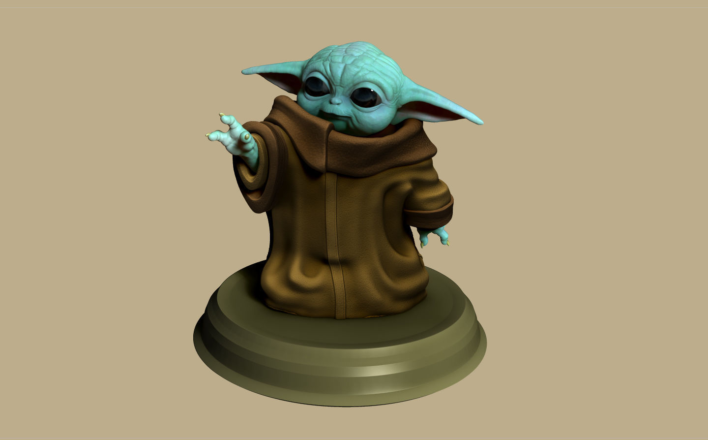 GROGU - BABY YODA - THE MANDALORIAN - EL MANDALORIANO 3D print model_15