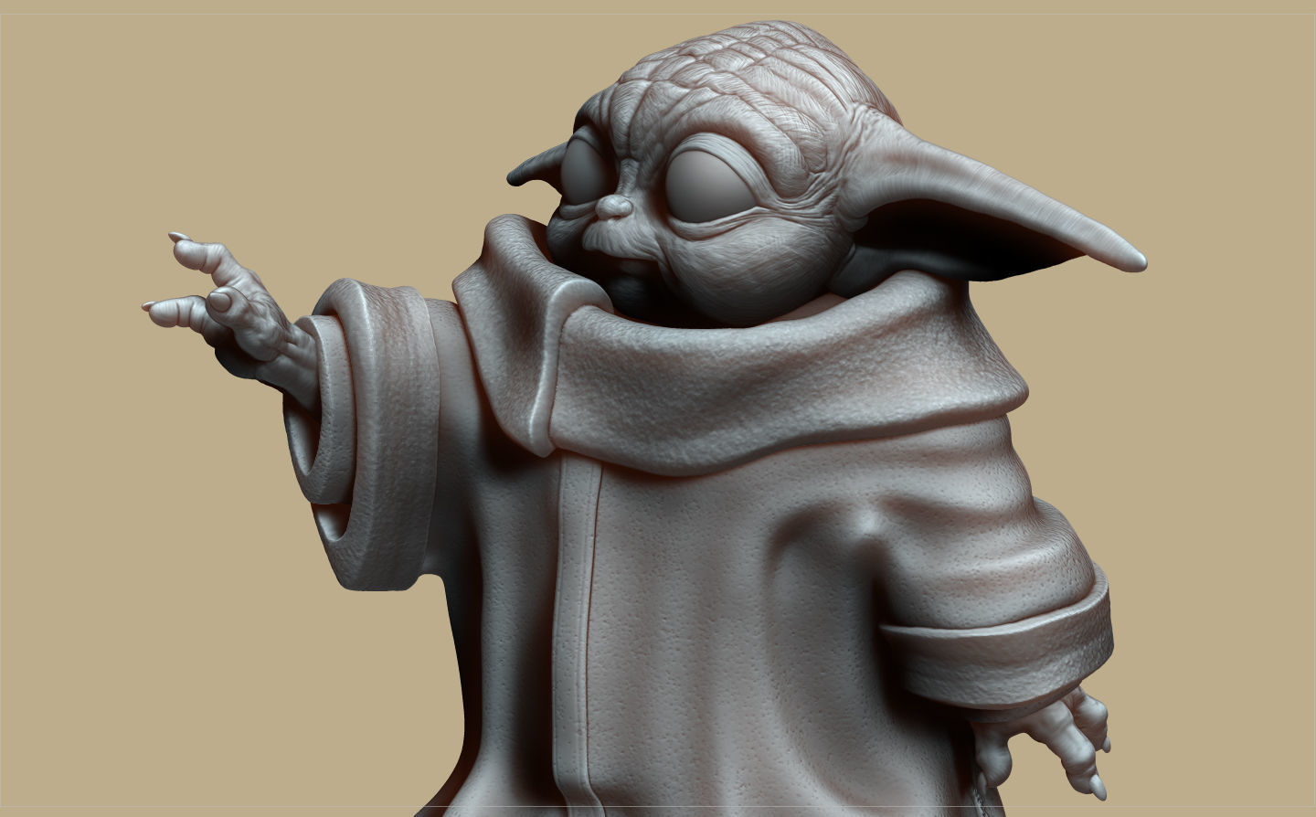GROGU - BABY YODA - THE MANDALORIAN - EL MANDALORIANO 3D print model_17