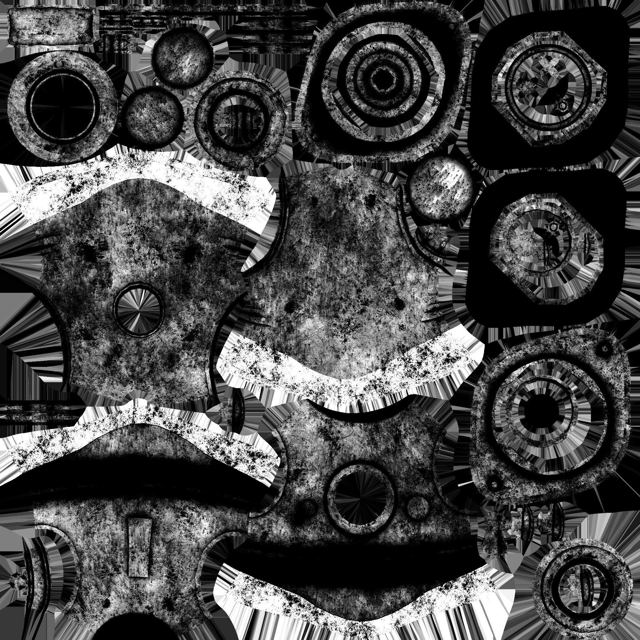 Diving Helmet 03 - Destroyed Rust - Character Design Fashion Low-poly 3D model_19