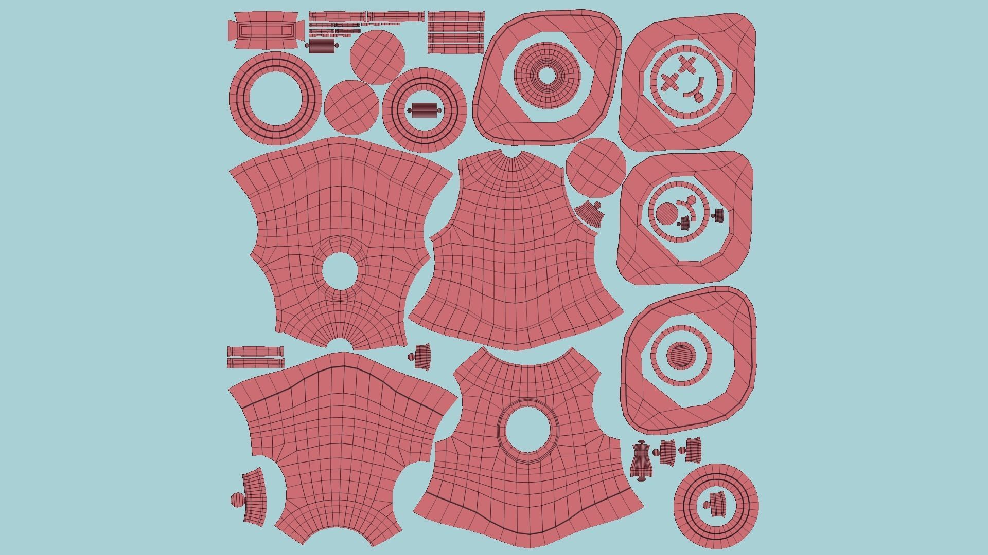 Diving Helmet 03 - Destroyed Rust - Character Design Fashion Low-poly 3D model_7