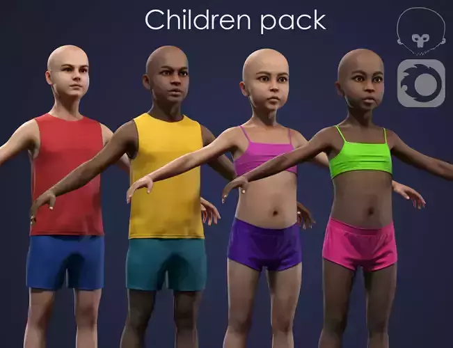 Children pack 3D Model Collection