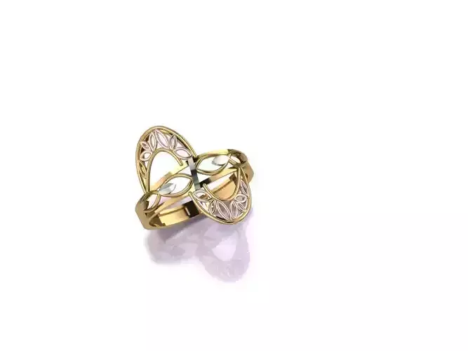 ring 2 gold with diamonds