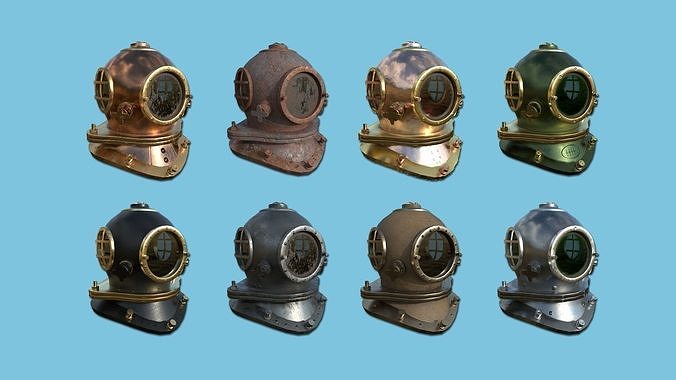 08 Diving Helmet Collection - Character Design Fashion 