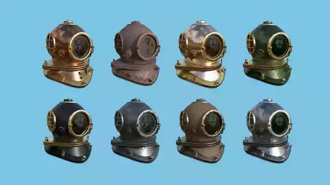 08 Diving Helmet Collection - Character Design Fashion 