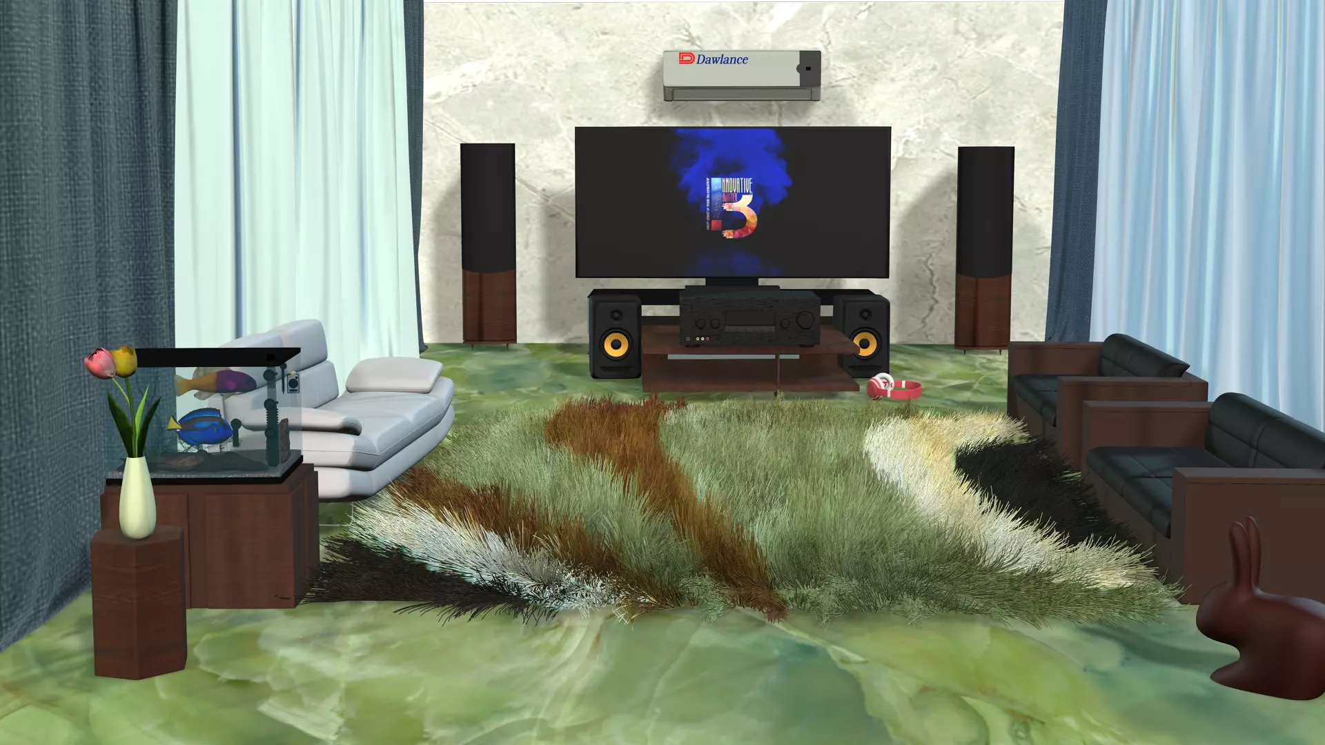 Living Room Free 3D model