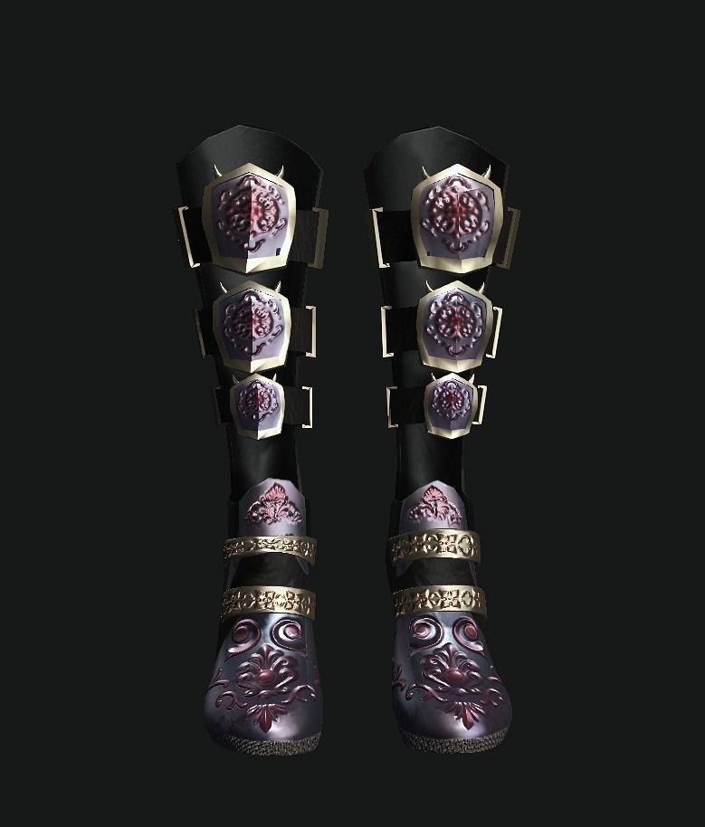 Evil Queen - Boots Low-poly 3D model_1