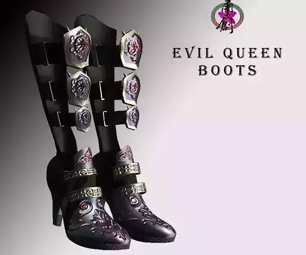 Evil Queen - Boots Low-poly 3D model