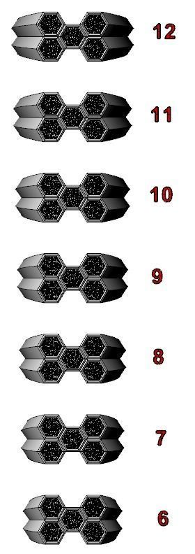Stylish signet ring honeycomb hexagon structure 646 3D print model_14