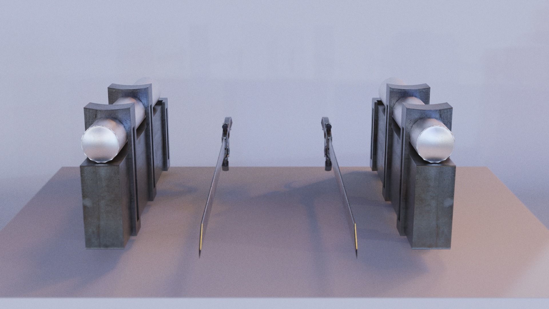 Attack on titan omni directional ODM 3D maneuver gear  Low-poly 3D model_3