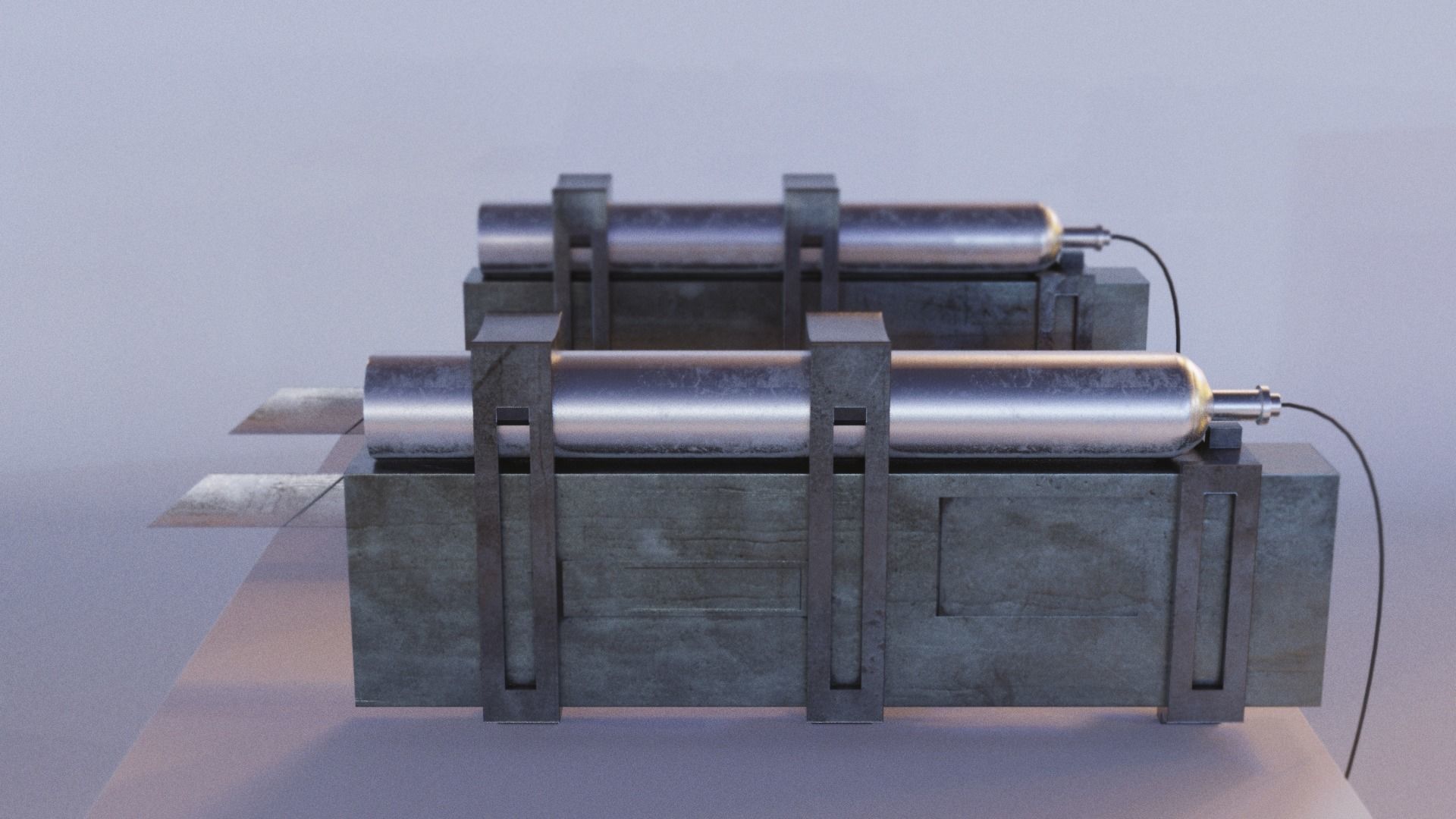 Attack on titan omni directional ODM 3D maneuver gear  Low-poly 3D model_2