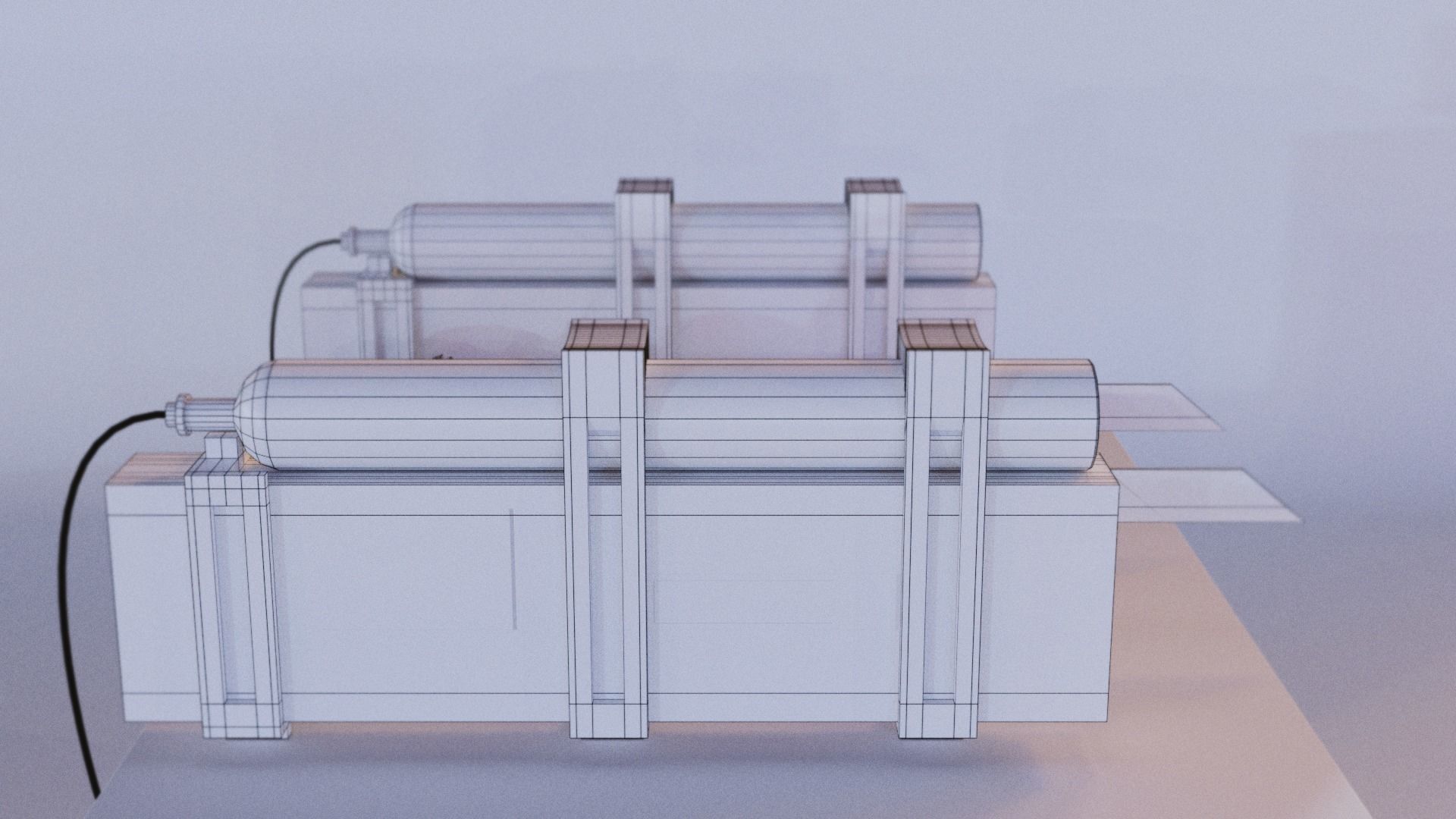 Attack on titan omni directional ODM 3D maneuver gear  Low-poly 3D model_9