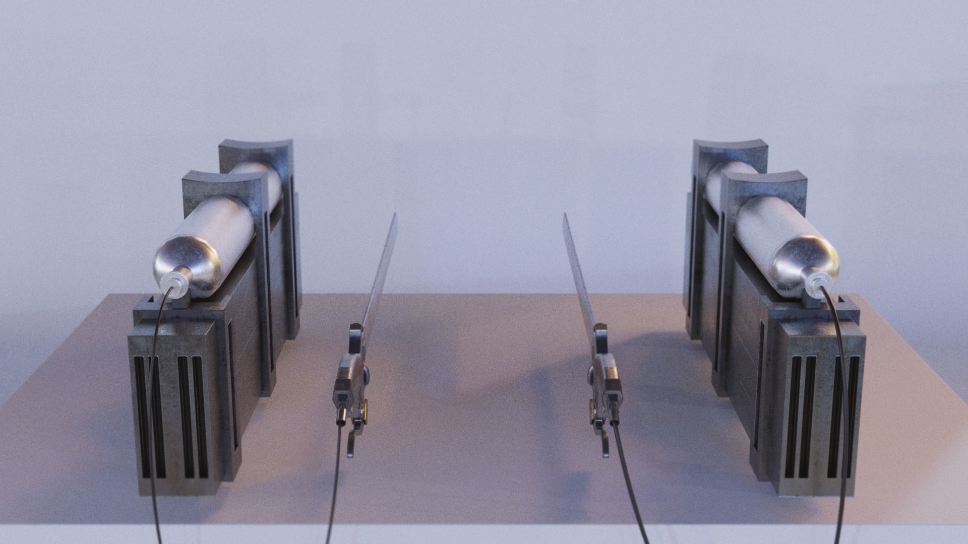 Attack on titan omni directional ODM 3D maneuver gear  Low-poly 3D model_1