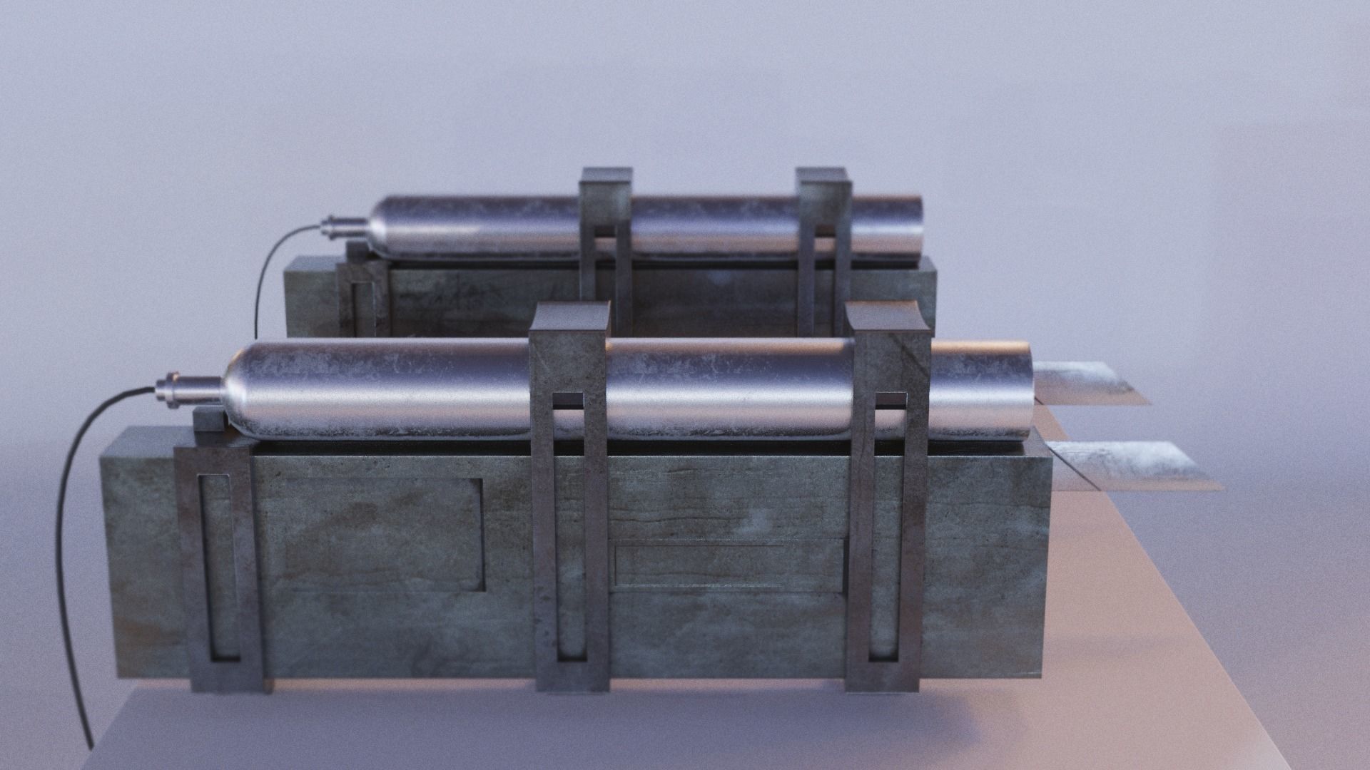 Attack on titan omni directional ODM 3D maneuver gear  Low-poly 3D model_4