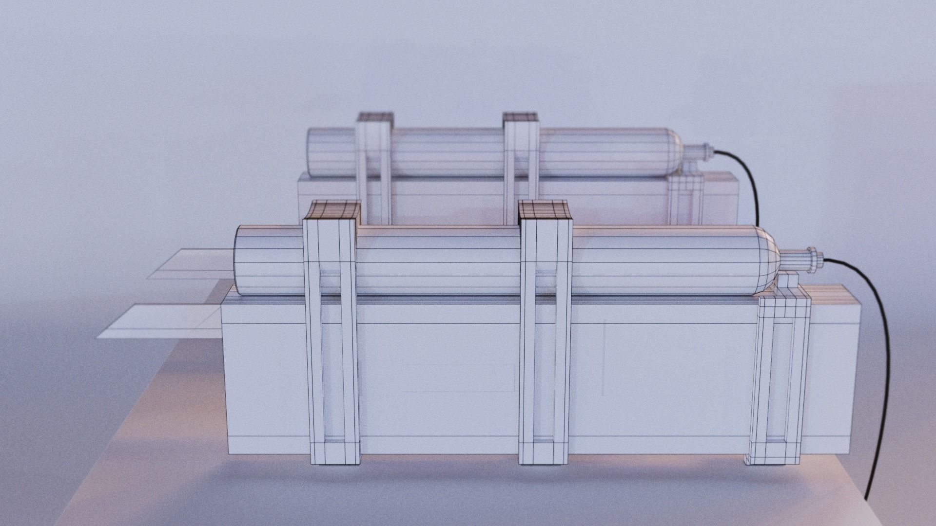 Attack on titan omni directional ODM 3D maneuver gear  Low-poly 3D model_7